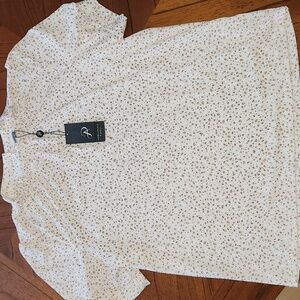 NWT Adrianna Papell Blouse, Floral, Size Large
